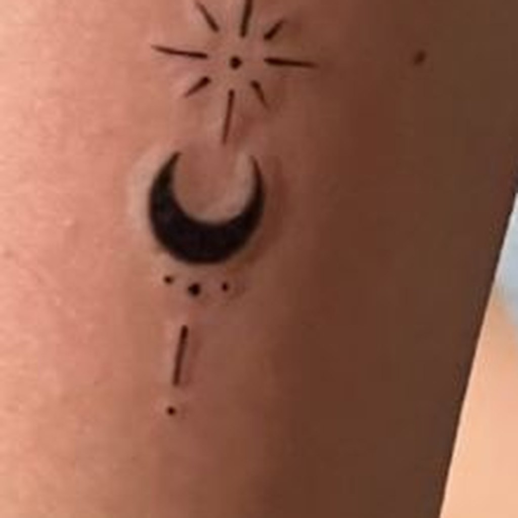 FL-03 moon ladder — healed on skin