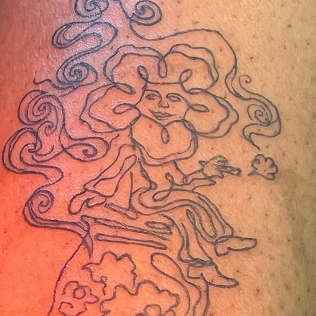 FL-05 smoke spirit — healed on skin
