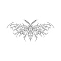 FL-12 moth sigil — flash design