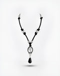 NK-03 clear crystal y-necklace